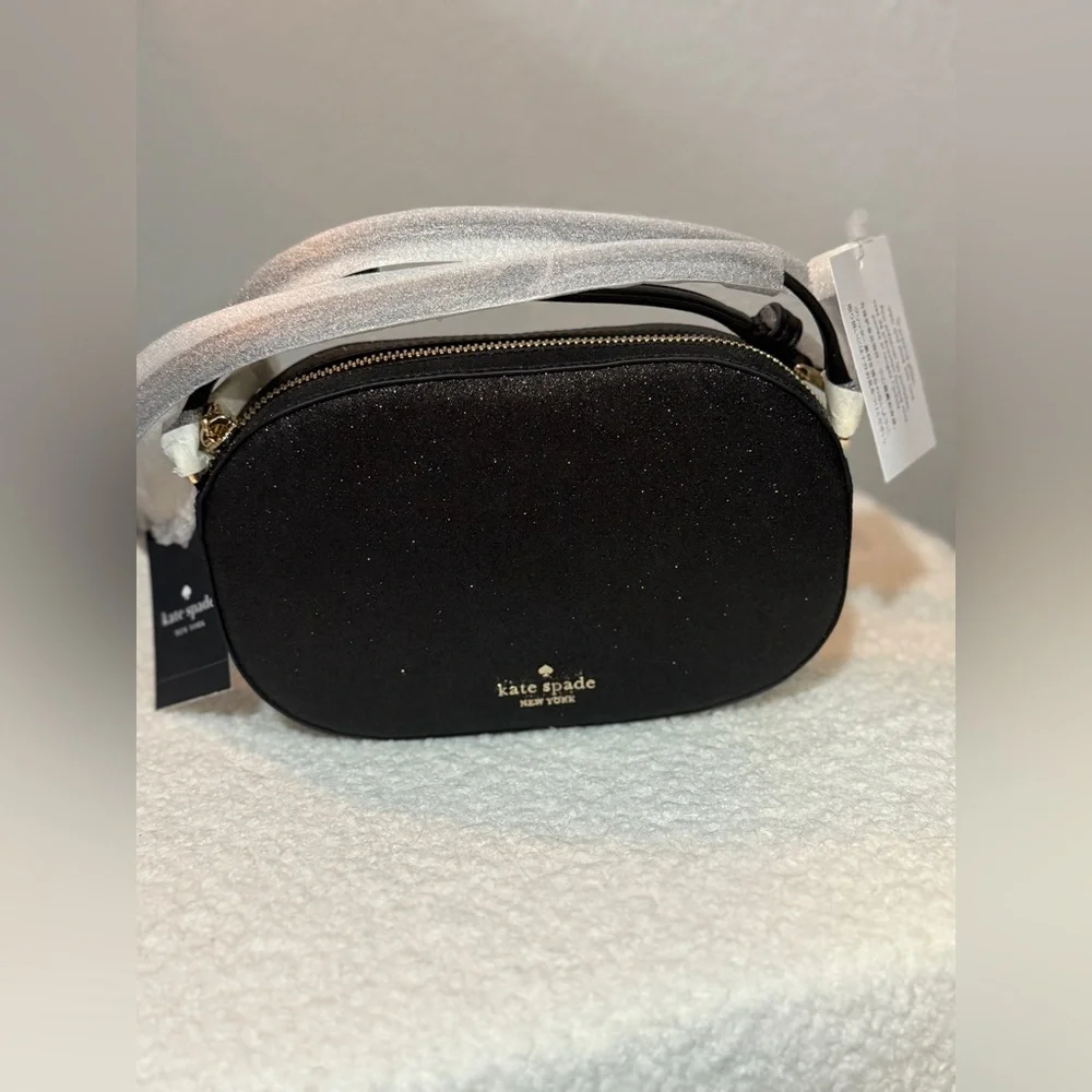 NWT Kate Spade New York glimmer oval camera bag - Picture 7 of 14